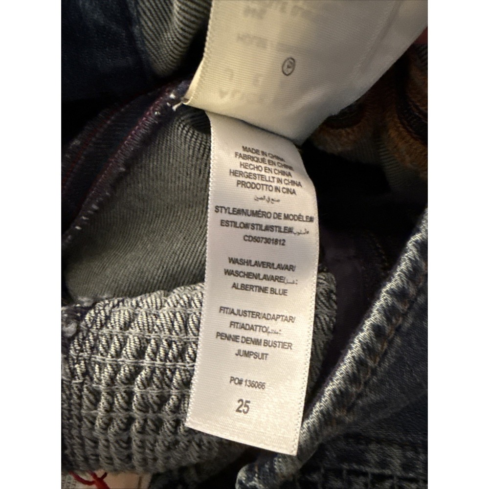 $550 NWT Alice+Olivia Gorgeous Pennie Denim Bootleg Halter Jumpsuit - Picture 14 of 16